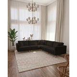 Velura Home & Living Armin Akıllı 5 Modül Köşe Koltuk Takımı & Modern Modüler Yataklı Köşe Takımı - Kadife Kumaş - Koyu Kahve - Armin 5 Modül