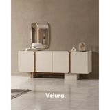Velura Home & Living Aura Konsol + Ayna - 210 x 70 - Kırık Beyaz
