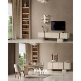 Velura Home & Living Aura Yemek Odası Takımı + Tv Ünitesi - Beyaz - 4