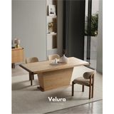 Velura Home & Living Beliz Yemek Odası Takımı (Yemek Masası + 4 Adet Sandalye) - Kahverengi - Ceviz