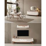 Velura Home & Living Beykoz Yemek Odası Takımı (Tv Ünitesi Dahil) - Çok Renkli - 4 Sandalye