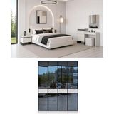 Velura Home & Living Bony 4 Kapaklı Yatak Odası Takımı - Kırık Beyaz