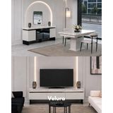 Velura Home & Living Bony Yemek Odası Takımı & Yaşam Odası (Tv Ünitesi Dahil) - 4 Sandalye