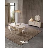 Velura Home & Living Defne Yemek Odası Takımı - Krem (Tv Ünitesi Hariç) - 4 Sandalye