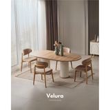 Velura Home & Living Derin Yemek Odası Takımı (Yemek Masası + 4 Adet Sandalye) - Beyaz