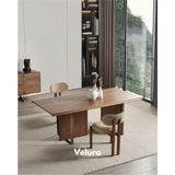 Velura Home & Living Efsun Modern Yemek Odası Takımı Kahverengi 4 Sandalyeli Geniş Kapasite
