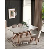 Velura Home & Living Elra Yemek Odası Takımı (Yemek Masası + 4 Adet Sandalye) - Beyaz