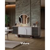 Velura Home & Living Estella Konsol + Ayna - 90 x 210 - Kırık Beyaz