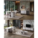 Velura Home & Living Estella Yemek Odası Takımı + Tv Ünitesi - Beyaz - 4