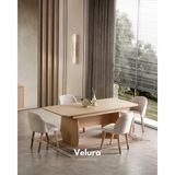 Velura Home & Living Eylül Yemek Masası + 6 Sandalye (Naturel Meşe) - Eylül Yemek Masasi