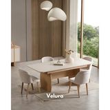 Velura Home & Living Eylül Yemek Masası (Sadece Masa) (Naturel Meşe ve Krem) - Eylül Yemek Masasi