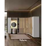 Velura Home & Living Felix 9 Kapaklı Giyinme Dolabı & Köşe Gardırop - Felix Gardırop - Beyaz