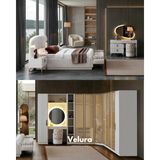Velura Home & Living Felix 9 Kapaklı Yatak Odası Takımı & Giyinme Odası - Beyaz