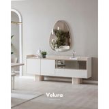 Velura Home & Living Flora Konsol + Ayna - 200x80 - Beyaz - Ahşap