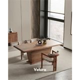 Velura Home & Living Harmoni Yemek Odası Takımı (Yemek Masası + 4 Adet Sandalye) - Kahverengi - Koyu Ceviz