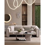 Velura Home & Living Hermes Üç Adet Üçlü Kanepe & 3'lü Koltuk (3+3+3) - Krem