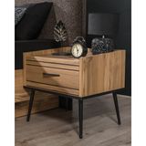 Velura Home & Living Izgi Komodin - Ceviz - Siyah