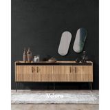 Velura Home & Living Izgi Konsol - 200 x 47 - Ceviz - Siyah