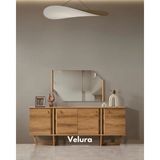 Velura Home & Living Kolezyum Konsol - Naturel (Ayna Dahil) - Natürel