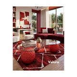 Velura Home & Living Küre Orta Sehpa - Dragon - Kırmızı - Şeffaf Fasulye