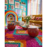 Velura Home & Living Küre Orta Sehpa - Kırmızı - Fasulye - Füme Cam - Dopamin - Kırmızı Füme