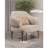 Velura Home & Living Latte Berjer & Tekli Koltuk - Açık Kahve