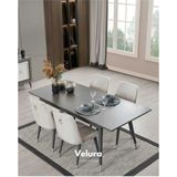 Velura Home & Living Marian Yemek Odası Takımı (Yemek Masası + 4 Adet Sandalye) - Beyaz