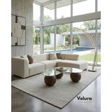 Velura Home & Living Modern Orta Sehpa & Cam Sehpa & Küre Sehpa & Top Sehpa - Koyu Ceviz - Fasulye - Koyu Ceviz - Fasulye Şeffaf