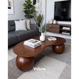 Velura Home & Living Modern Orta Sehpa & Küre Sehpa & Ahşap Sehpa - Koyu Ceviz - Fasulye - Koyu Ceviz - Fasulye K.Ceviz Mdf