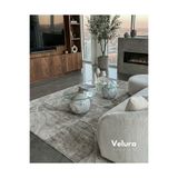 Velura Home & Living Modern Orta Sehpa & Küre Sehpa & Top Sehpa & Cam Sehpa Kaplama Beyaz Mermer Desen