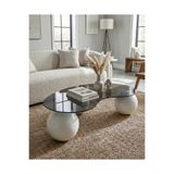 Velura Home & Living Modern Orta Sehpa & Küre-top Sehpa & Beyaz Sehpa