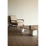Velura Home & Living Modern Orta Sehpa & Küre-Top-Zar Sehpa & Ahşap Sehpa & Pinterest Sehpa-Mdf - Üçgen - 2BT1BZ - Üçgen Ceviz Mdf - 2