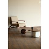 Velura Home & Living Modern Orta Sehpa & Küre-Top-Zar Sehpa & Ahşap Sehpa & Pinterest Sehpa-Mdf - Üçgen - 2CT1BZ - Üçgen Ceviz Mdf
