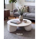 Velura Home & Living Modern Orta Sehpa & Küre-Top-Zar Sehpa & Ahşap Sehpa & Pinterest Sehpa-Mdf - Yuvarlak - 2BT1BZ - Yuvarlak Beyaz Mdf - 2