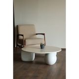 Velura Home & Living Modern Orta Sehpa & Küre-Top-Zar Sehpa & Ahşap Sehpa & Pinterest Sehpa-Mdf - Yuvarlak - 2BT1BZ - Yuvarlak Beyaz Mdf