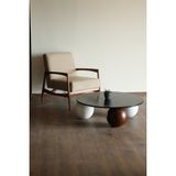 Velura Home & Living Modern Orta Sehpa & Küre-Top-Zar Sehpa & Ahşap Sehpa & Pinterest Sehpa-Mdf - Yuvarlak - 2BT1CT - Yuvarlak Siyah Mdf