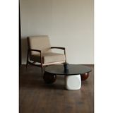 Velura Home & Living Modern Orta Sehpa & Küre-Top-Zar Sehpa & Ahşap Sehpa & Pinterest Sehpa-Mdf - Yuvarlak - 2CT1BZ - Yuvarlak Siyah Mdf