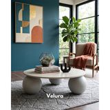 Velura Home & Living Modern Orta Sehpa & Küre-Top-Zar Sehpa & Ahşap Sehpa & Pinterest Sehpa-Mdf - Yuvarlak - Beyaz - Yuvarlak Beyaz Mdf