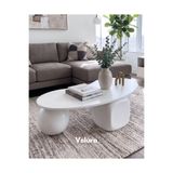 Velura Home & Living Modern Orta Sehpa & Küre-top-zar Sehpa & Fasülye Ahşap Sehpa & Pinterest Sehpa-mdf Beyaz