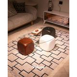 Velura Home & Living Modern Orta Sehpa & Top Sehpa Cam Sehpa & Küre Orta Sehpa - 1 Siyah Zar & 1 Beyaz Zar & 1 Ceviz Zar - Fasulye - Şeffaf Cam - 1SZ1BZ1CZ - Fasulye Füme