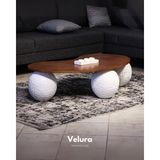 Velura Home & Living Modern Orta Sehpa & Top Sehpa Cam Sehpa & Küre Orta Sehpa - Dragon (Beyaz) - Fasulye - Ceviz Mdf - Beyaz Dragon - Fasulye Ceviz Mdf