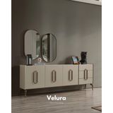 Velura Home & Living Monaco Konsol + Ayna - 210 x 70 - Kırık Beyaz