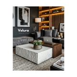 Velura Home & Living Nora Orta Sehpa - Beyaz Taş & Ceviz