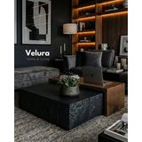 Velura Home & Living Nora Orta Sehpa - Siyah Taş & Ceviz - Siyah-Ceviz