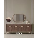Velura Home & Living Nova Konsol - Koyu Ceviz (Ayna Dahil)