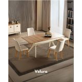 Velura Home & Living Silva Yemek Odası Takımı (Yemek Masası + 4 Adet Sandalye) - Beyaz