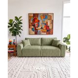 Velura Home & Living Sora 3+3 Yataklı ve Sandıklı Koltuk Takımı - Yeşil