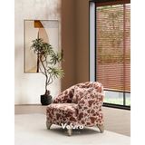 Velura Home & Living Star Berjer & Tekli Koltuk - Bordo - Krem