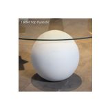Velura Home & Living Top & Döküm Küre & Sehpa Ayağı & Iç Mekan Ve Dış Mekan Aksesuarı Beyaz (SADECE 1 TOP)