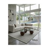 Velura Home & Living Top Sehpa & Füme Fasülye Cam Küre Orta Sehpa Füme Cam - Koyu Ceviz